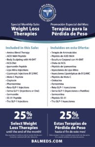 25% Select Weigth Loss Medications Until January 31, 2026!